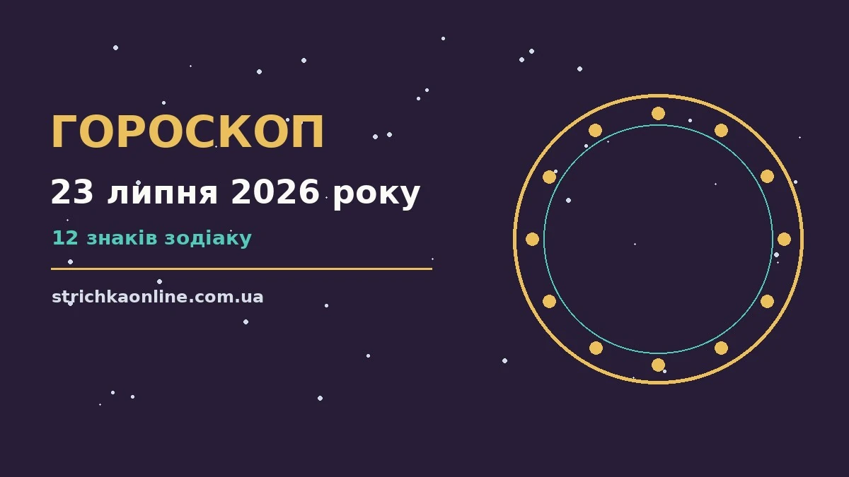Астрологічний гороскоп на 23 липня 2026 року — знаки зодіаку, планетарні символи та затишний робочий стіл