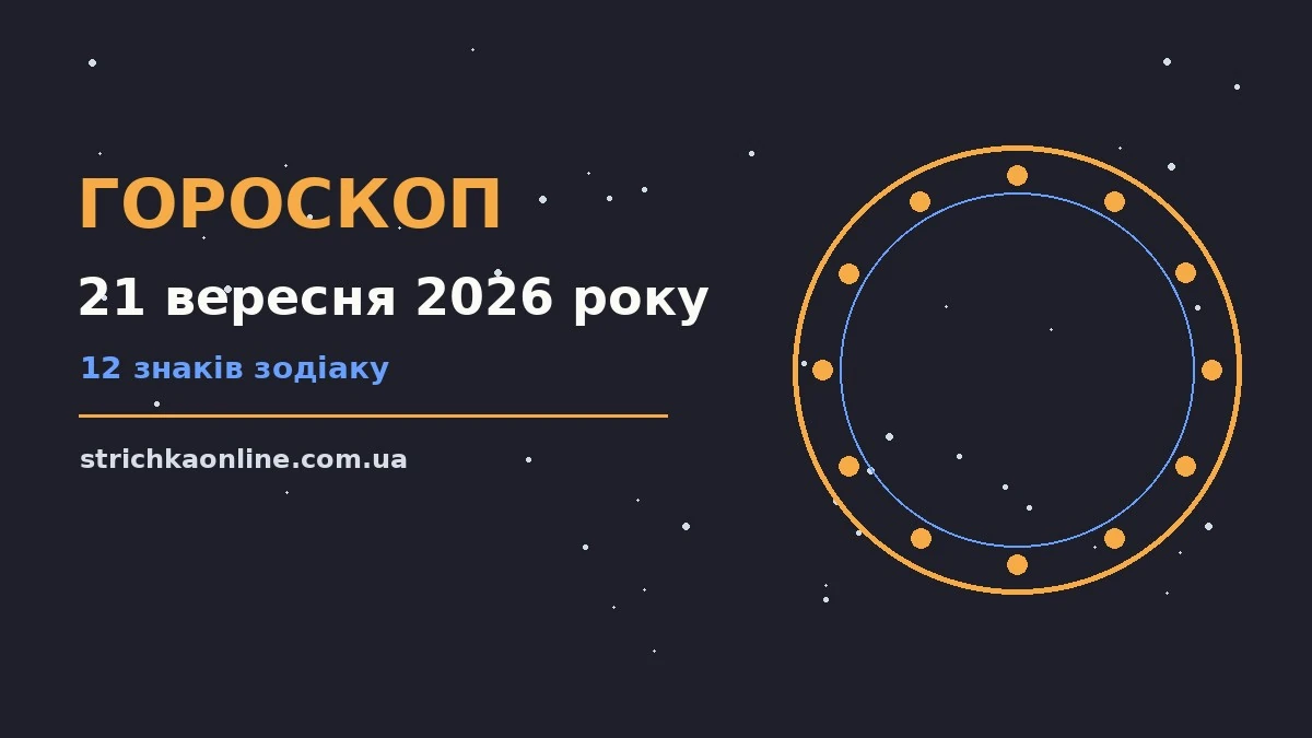 Щоденний гороскоп на 21 вересня 2026 року: затишний прогноз для родини, стосунків і спокійного темпу дня