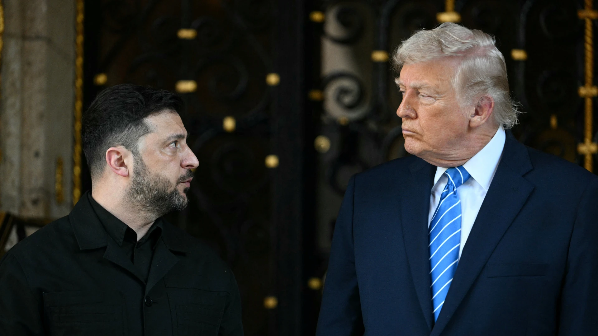 Президенти України та США Володимир Зеленський і Дональд Трамп під час спільної появи