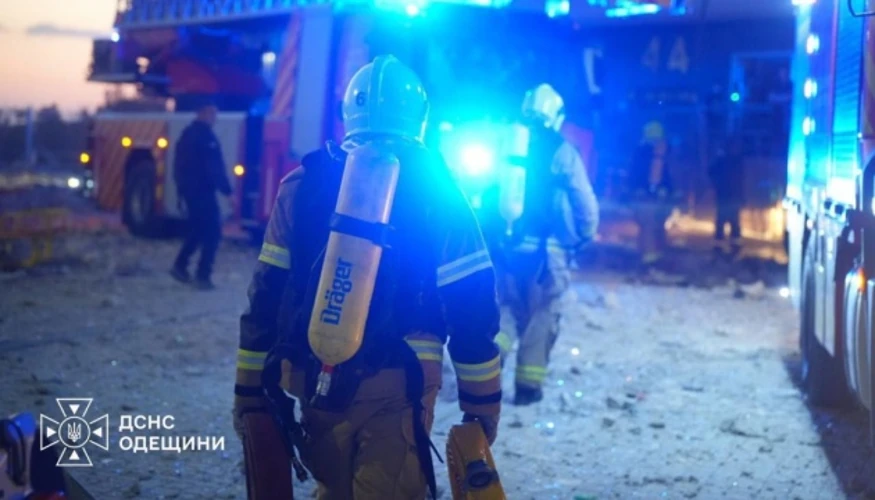 25-поверховий житловий будинок в Одесі, пошкоджений внаслідок удару РФ 12 вересня 2026 року