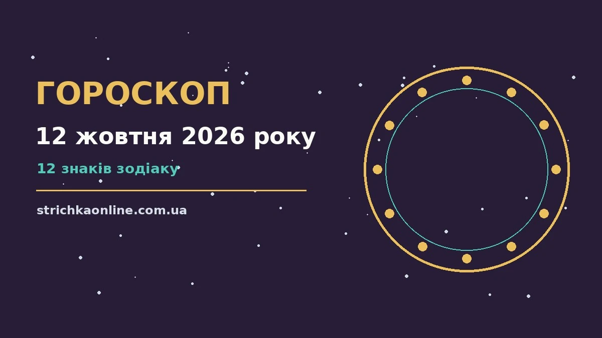 Гороскоп на 12 жовтня 2026 року: прогноз для всіх знаків для роботи, дому й кохання
