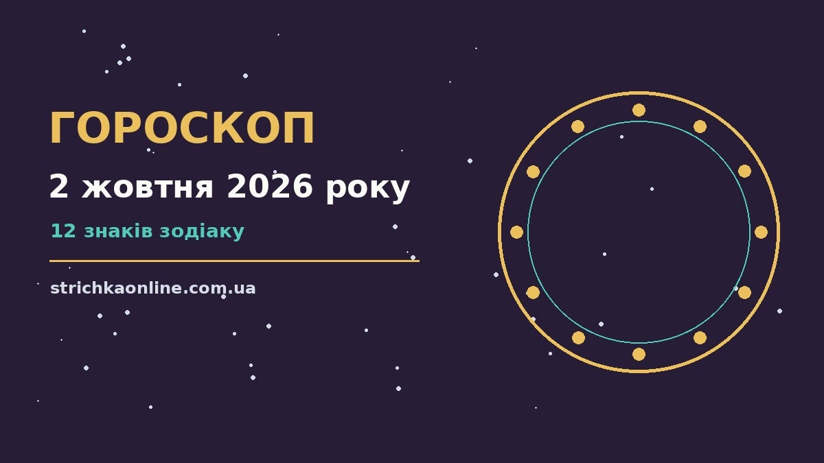 Гороскоп на 2 жовтня 2026 року: прогноз для всіх знаків для роботи, дому й кохання