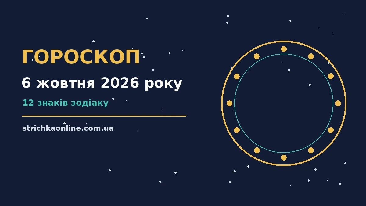 Гороскоп на 6 жовтня 2026 року: прогноз для всіх знаків для роботи, дому й кохання