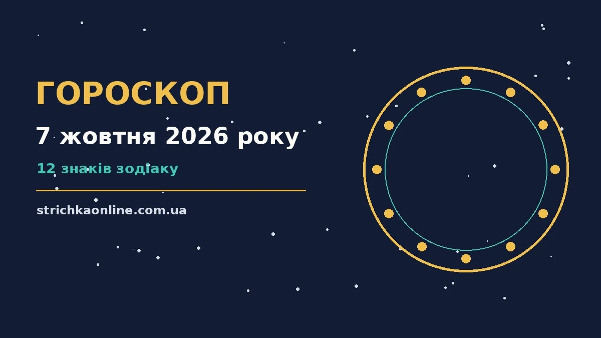 Гороскоп на 7 жовтня 2026 року: прогноз для всіх знаків для роботи, дому й кохання
