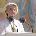 Президентка Європейської комісії Урсула фон дер Ляєн (скриншот із відео / REUTERS/Yves Herman)